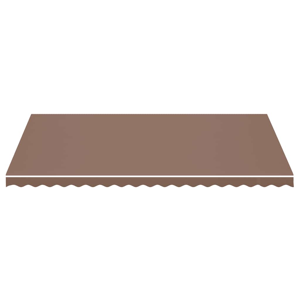 Tecido de substituição para toldo castanho 500x300 cm poliéster