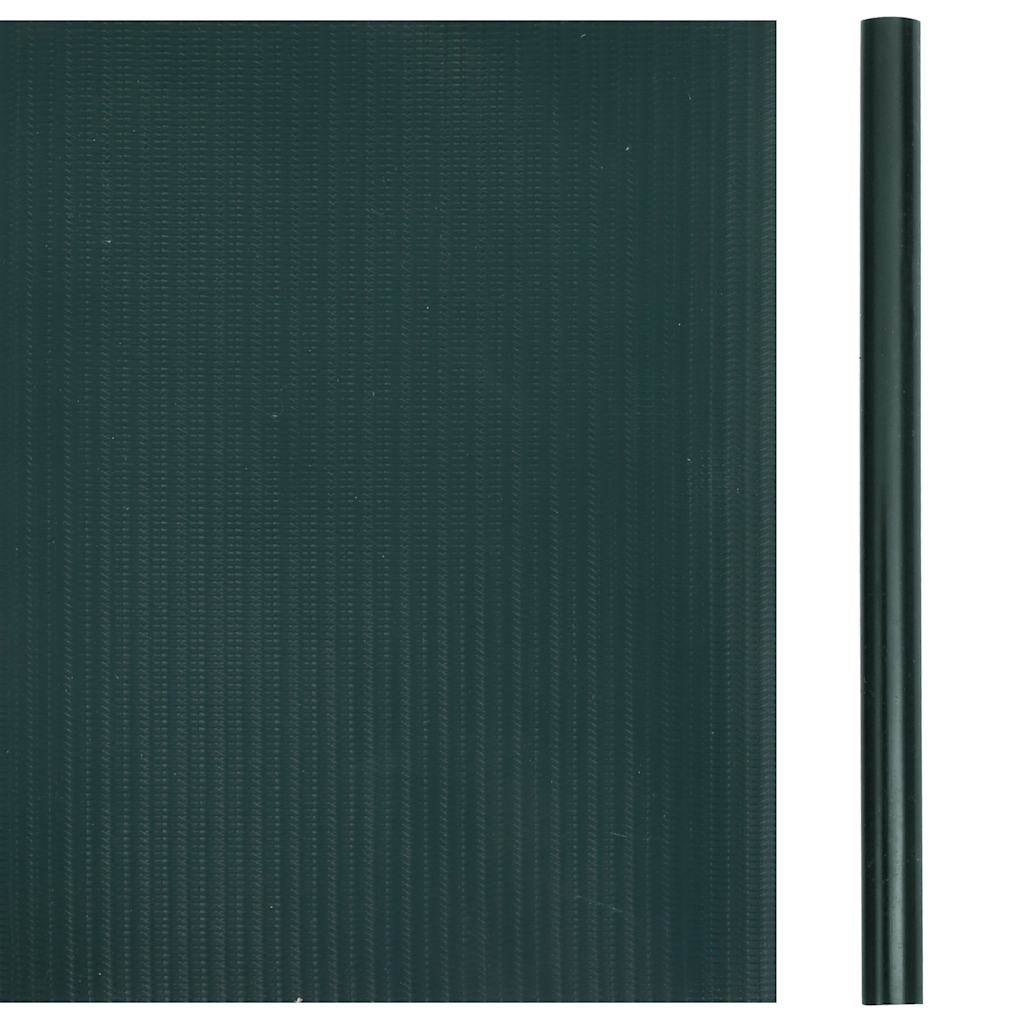Painel de privacidade para jardim 35x0,19 m PVC verde fosco