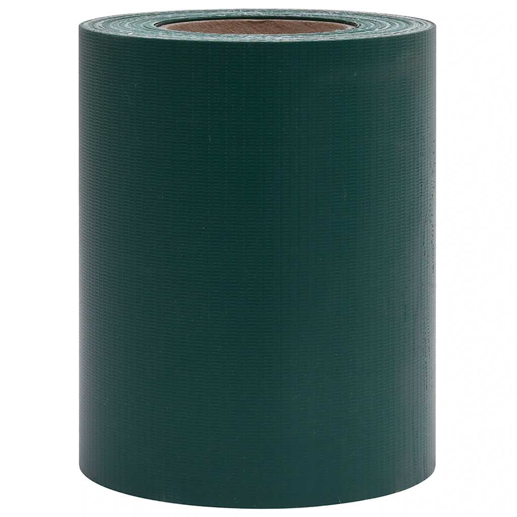 Painel de privacidade para jardim 35x0,19 m PVC verde fosco