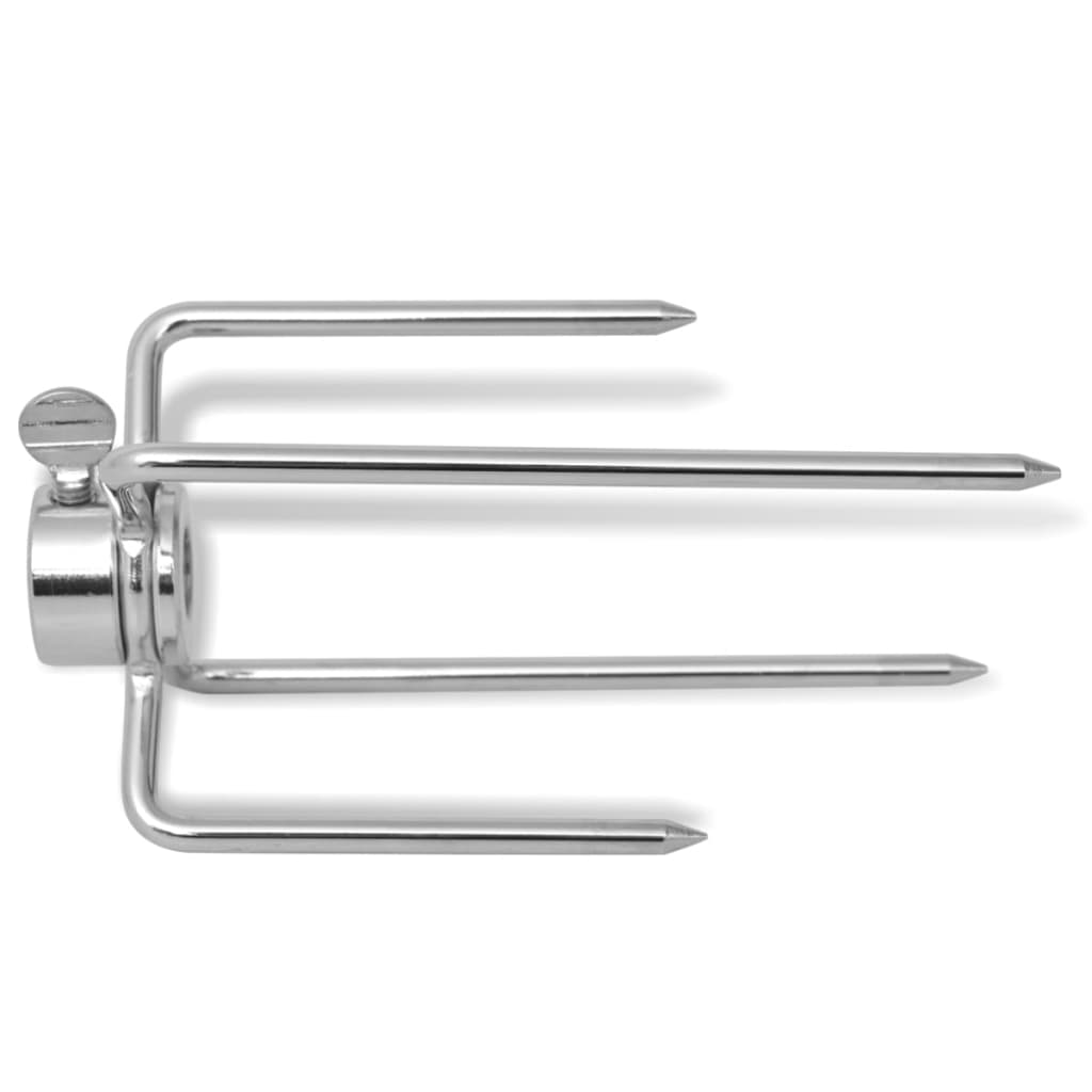 Espetos de churrasqueira bbq 2 pcs aço