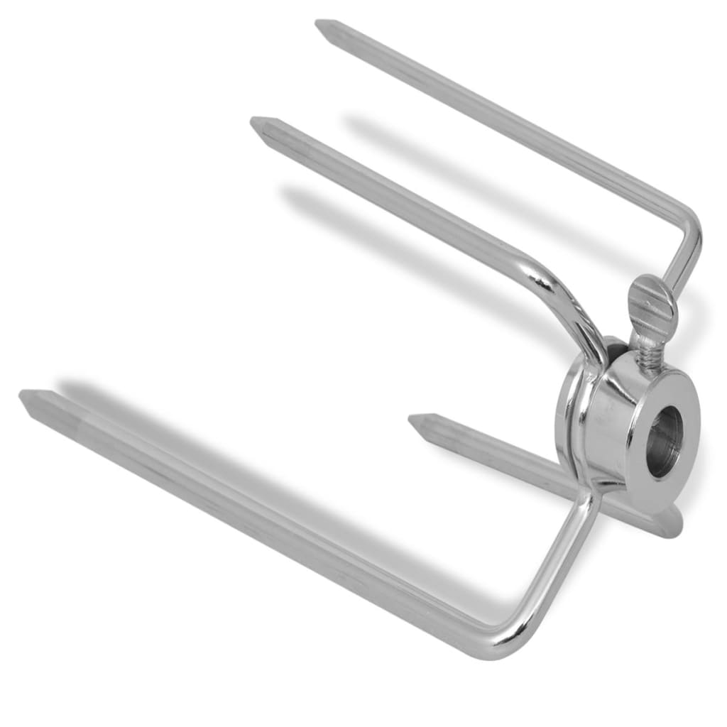Espetos de churrasqueira bbq 2 pcs aço