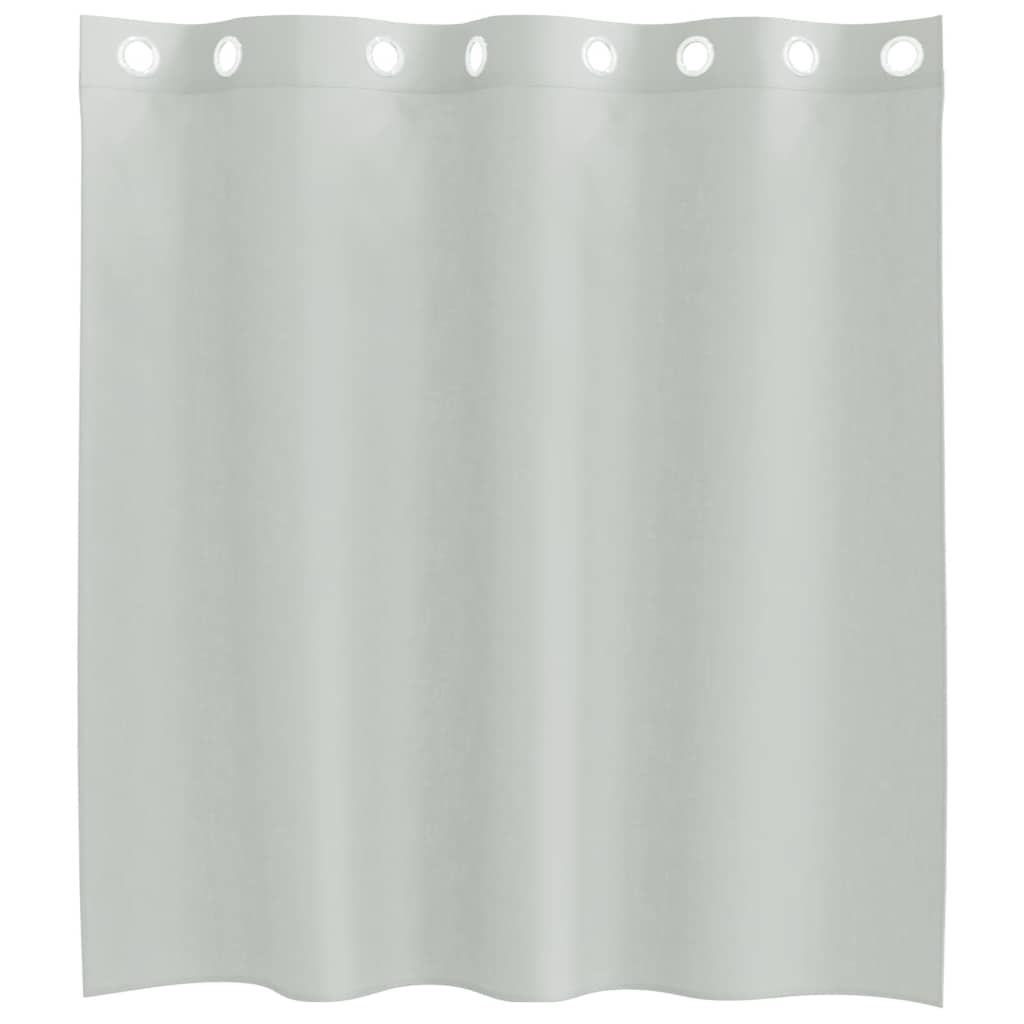 Cortinas de voile com ilhós 2 pcs cinzento-claro 140x140 cm