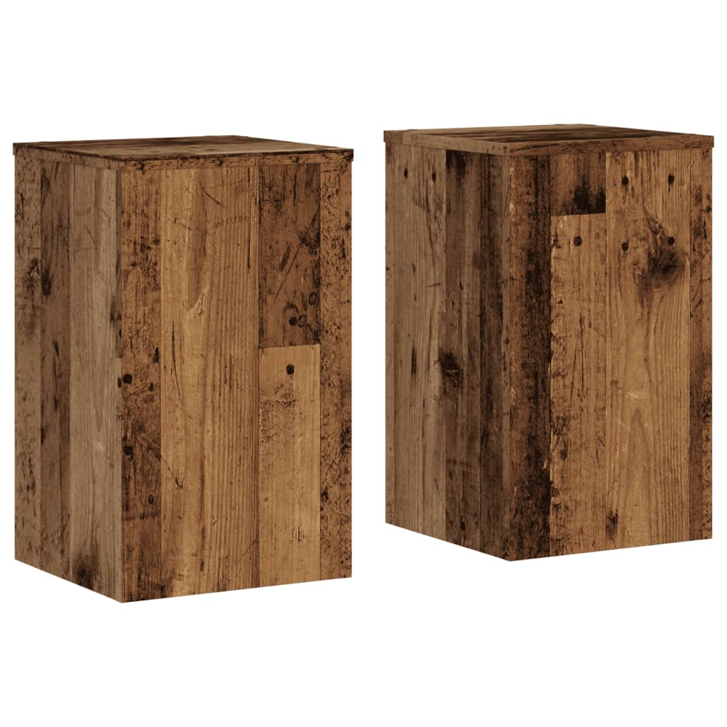 Suportes p/ plantas 2 pcs 30x30x50 cm derivados de madeira