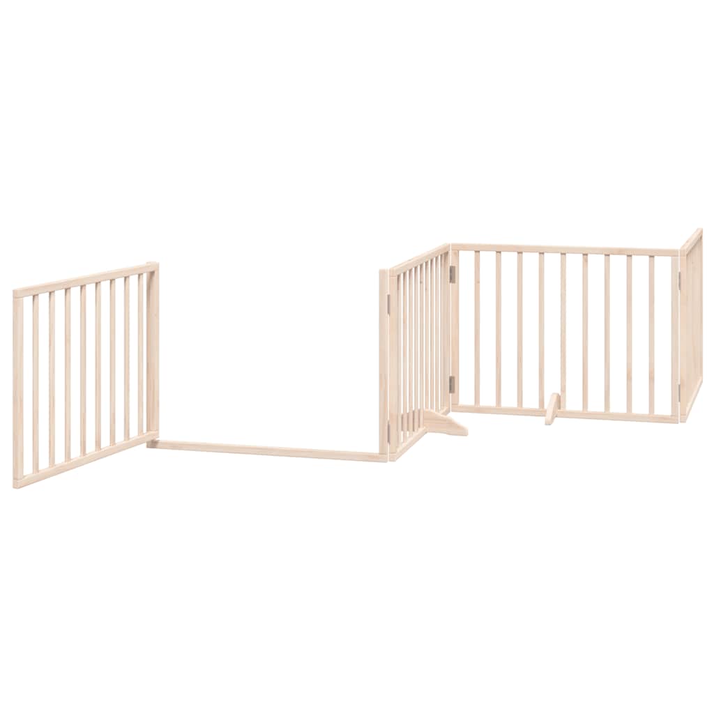 Portão para cães com porta dobrável 8 painéis 640 cm álamo