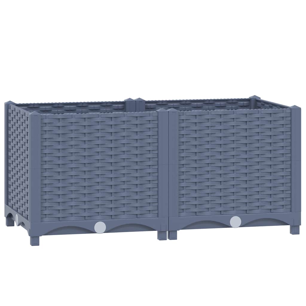 Canteiro elevado 80x40x38 cm polipropileno