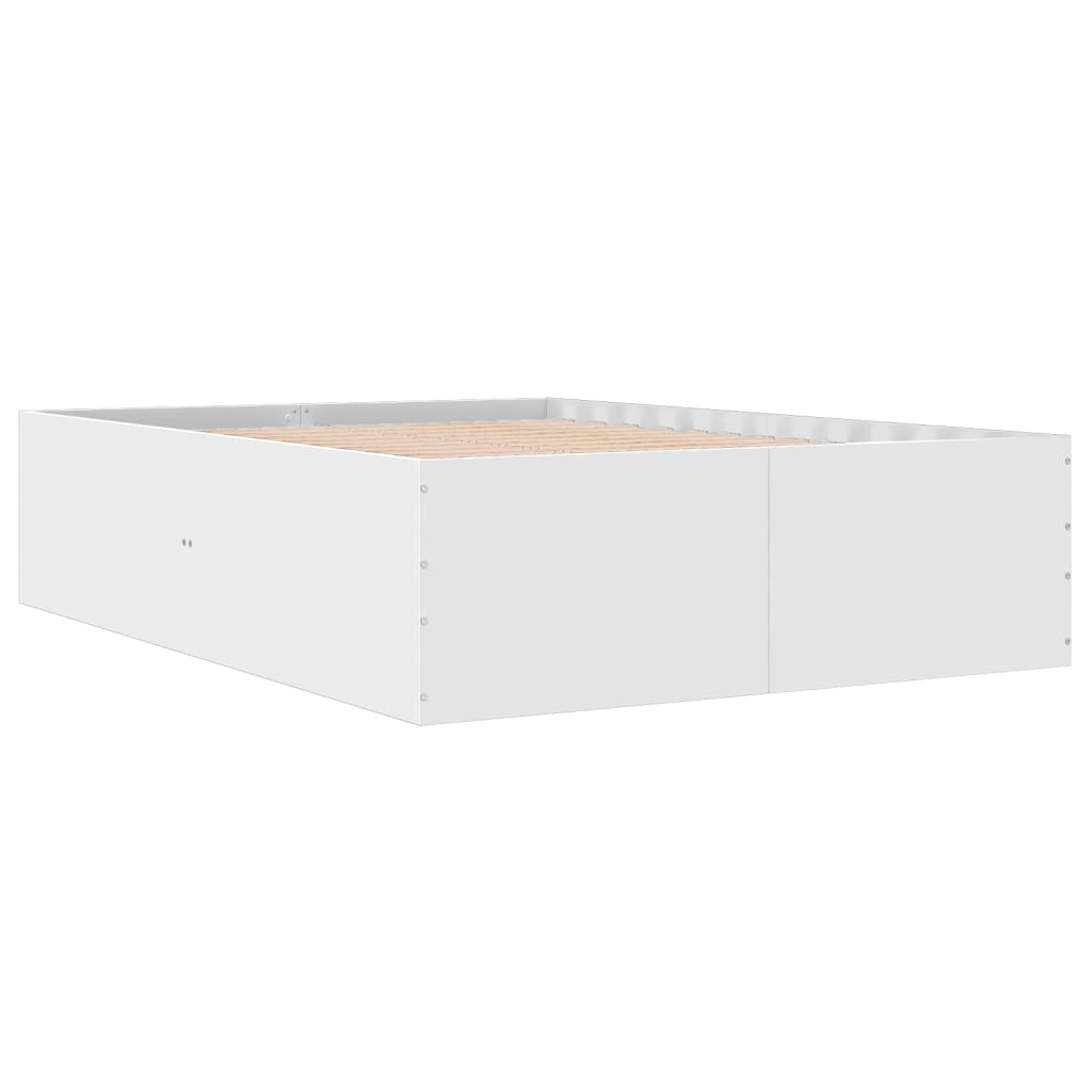Estrutura de cama 120x190 cm derivados de madeira branco