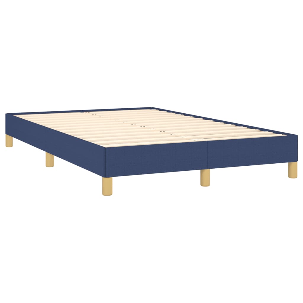Estrutura de cama sem colchão 120x190 cm tecido azul