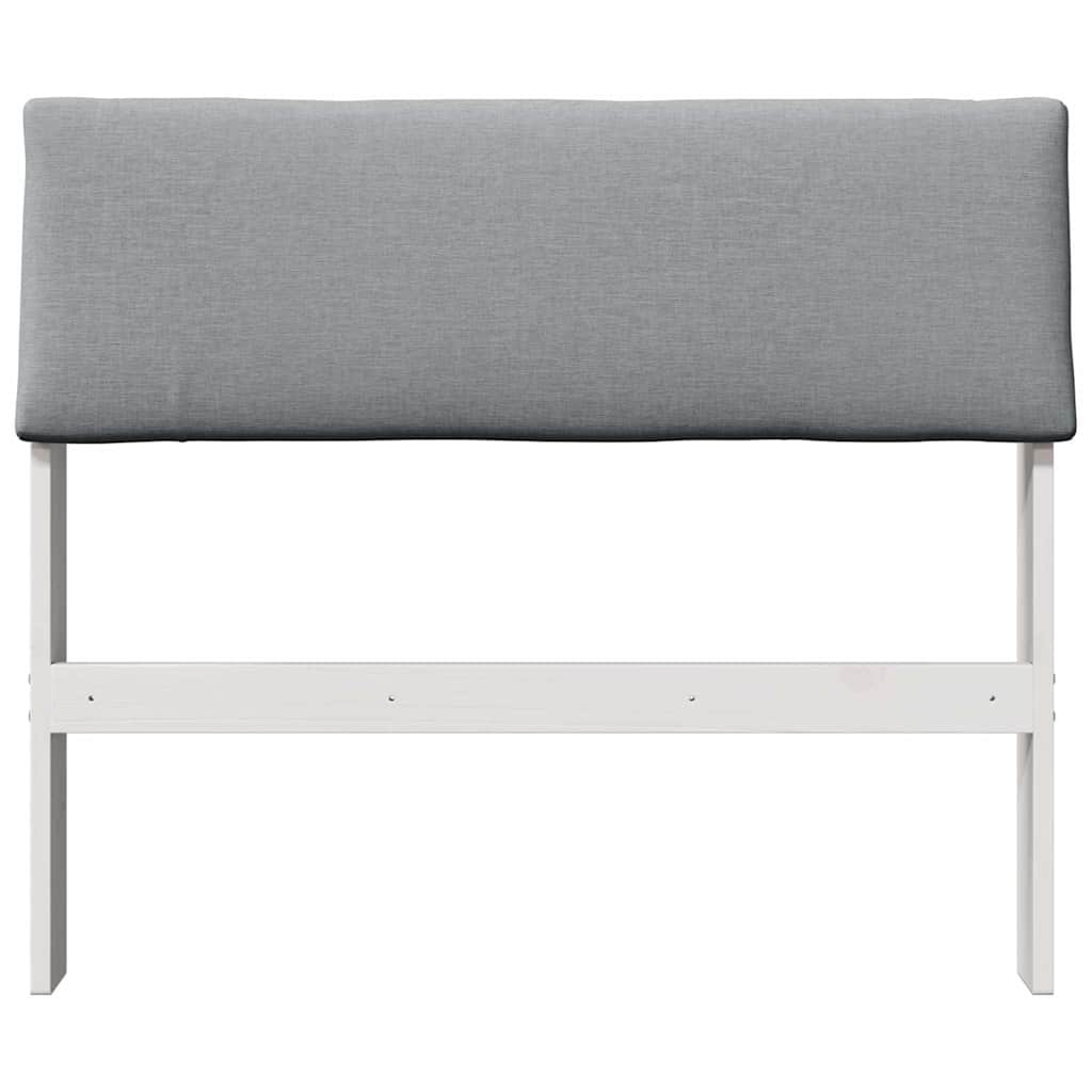 Cabeceira estofada cinzento-claro 100 cm