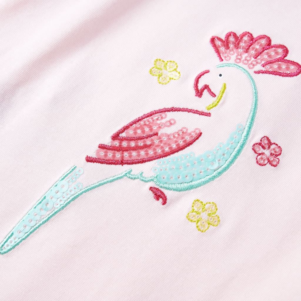 T-shirt de alças para criança rosa suave 116