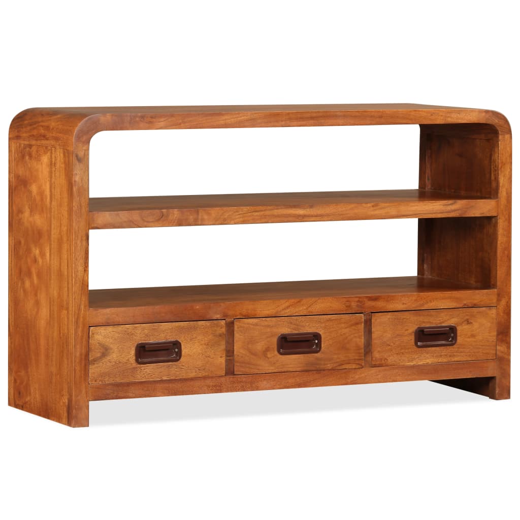 Móvel de TV madeira de acácia maciça 90x30x55 cm