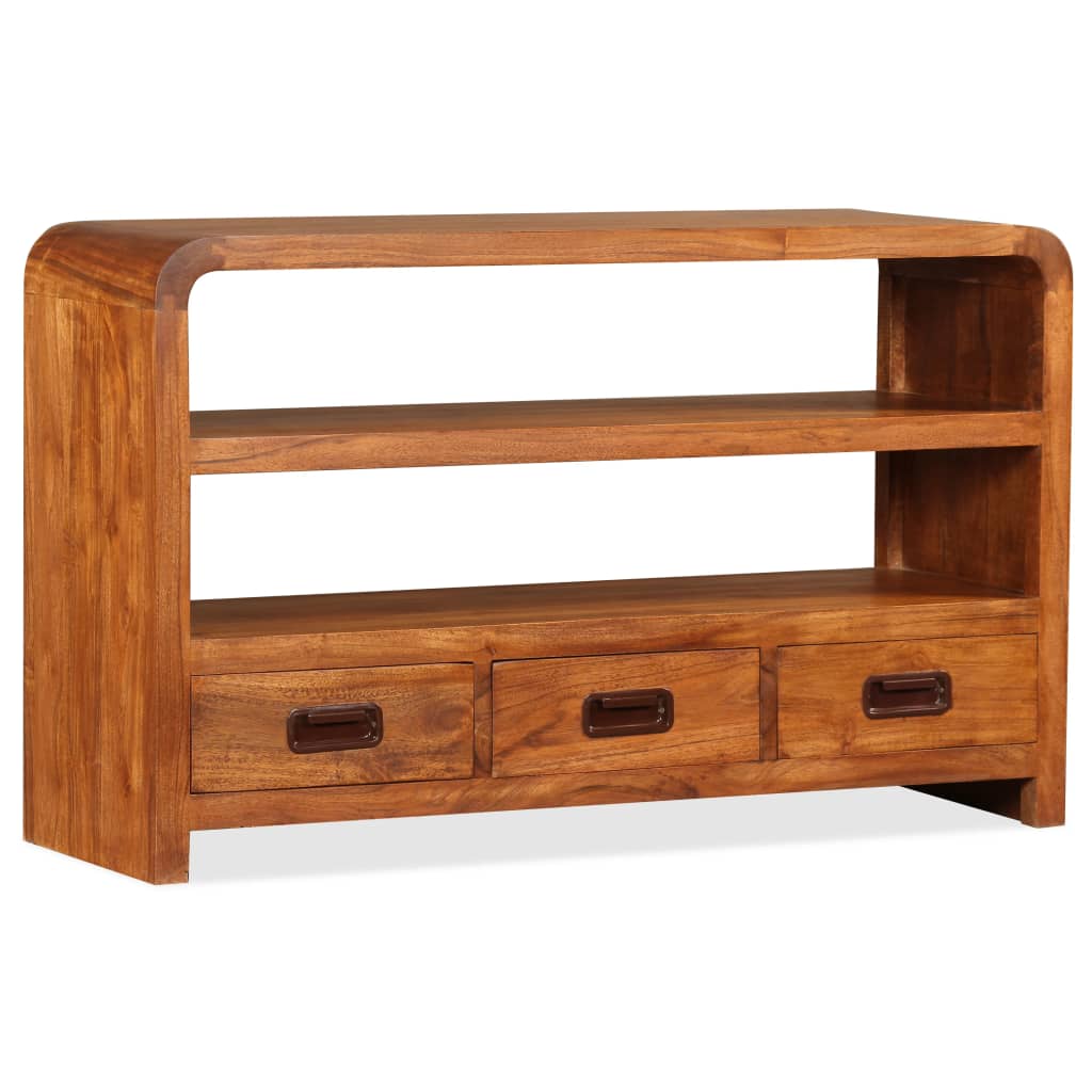 Móvel de TV madeira de acácia maciça 90x30x55 cm