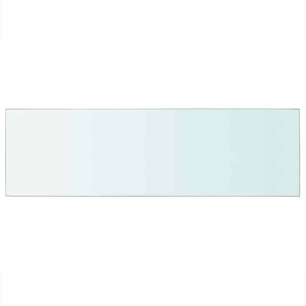 Prateleiras 2 pcs 80x25 cm vidro transparente