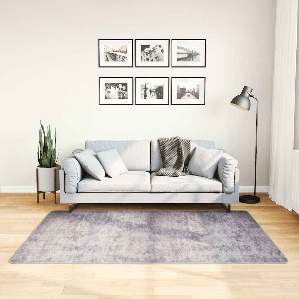 Tapete lavável 120x180 cm cinzento