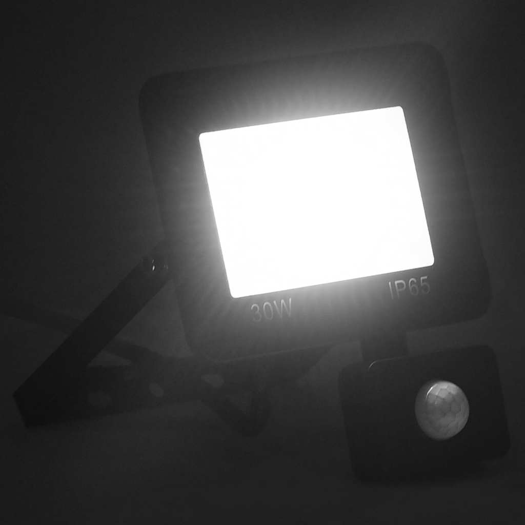Projetor c/ iluminação LED e sensor 30 w branco frio