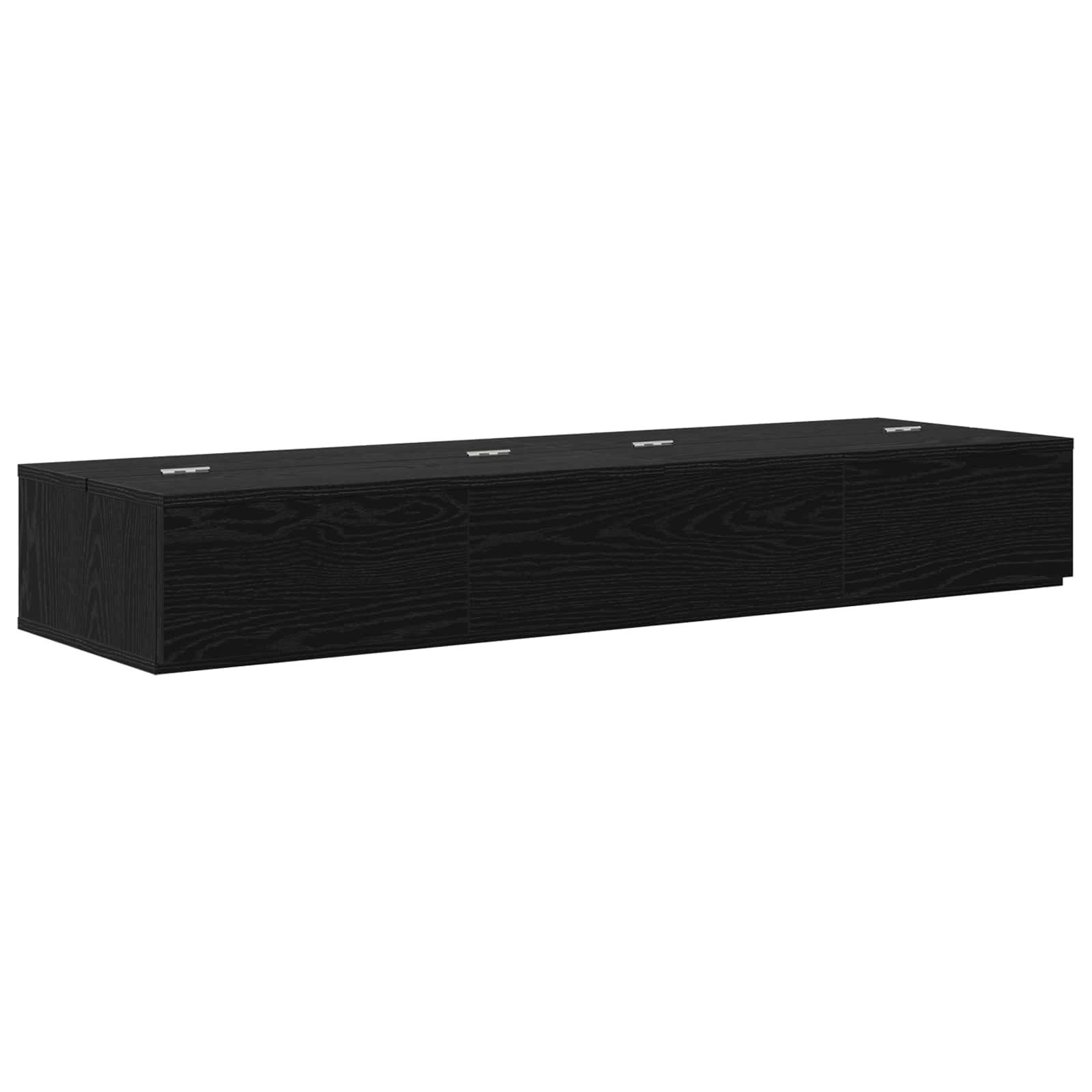 Mesa de estúdio carvalho preto 152 x 40 x 19,5 cm