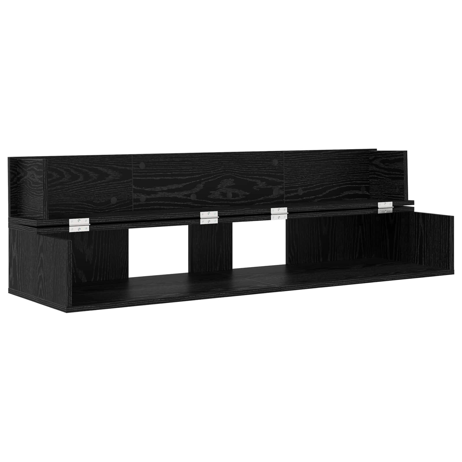 Mesa de estúdio carvalho preto 152 x 40 x 19,5 cm