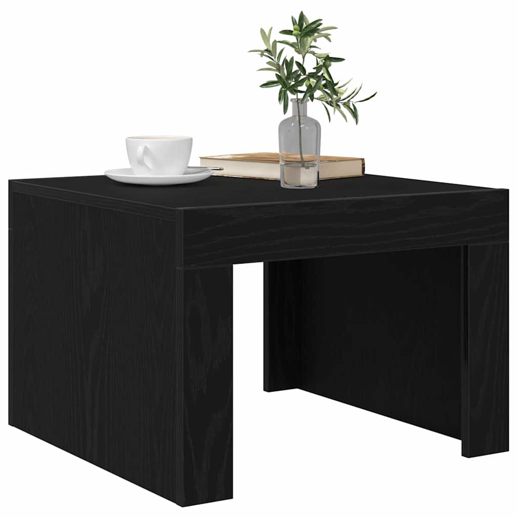 Mesa de centro carvalho preto 50 x 50 x 35 cm