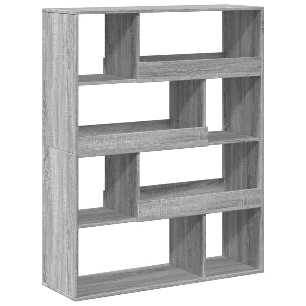 Estante 100x33x125,5 cm derivados de madeira cinzento sonoma