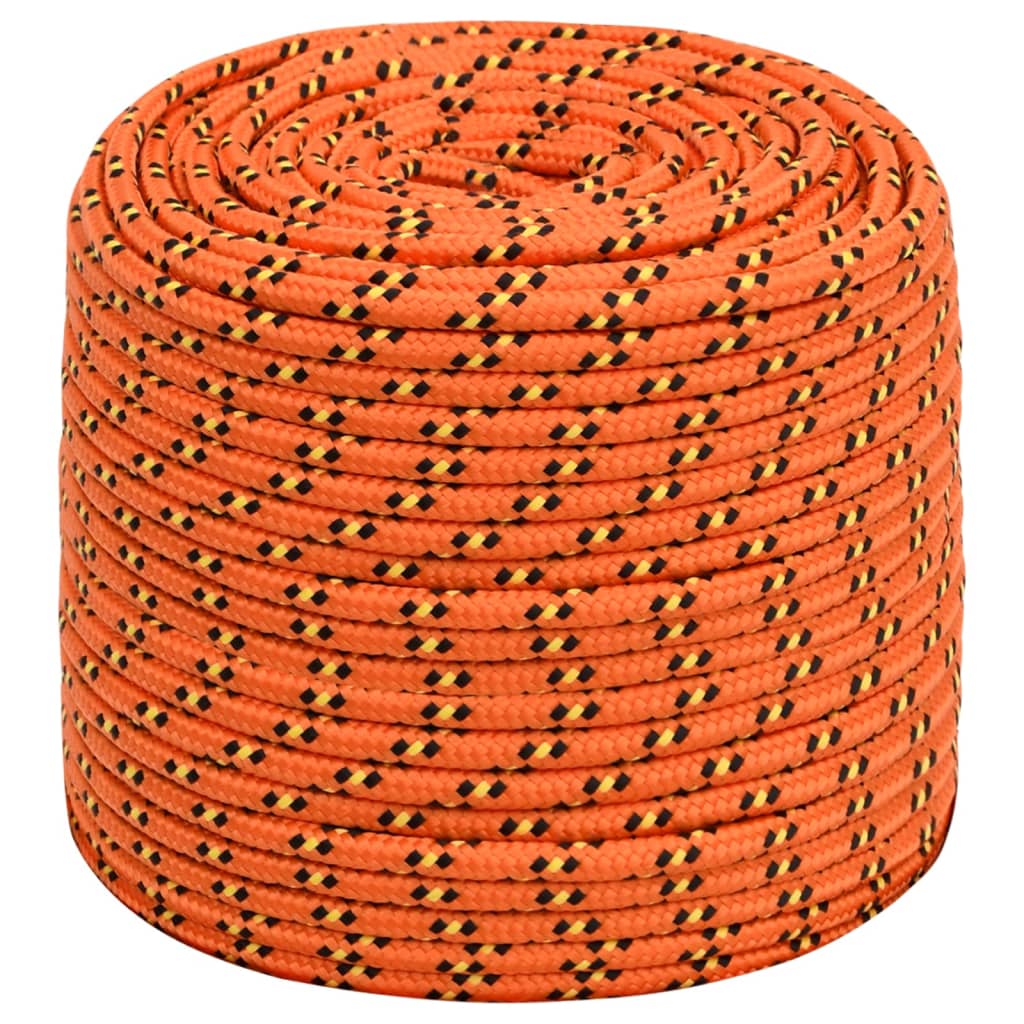 Corda de barco 10 mm 25 m polipropileno laranja