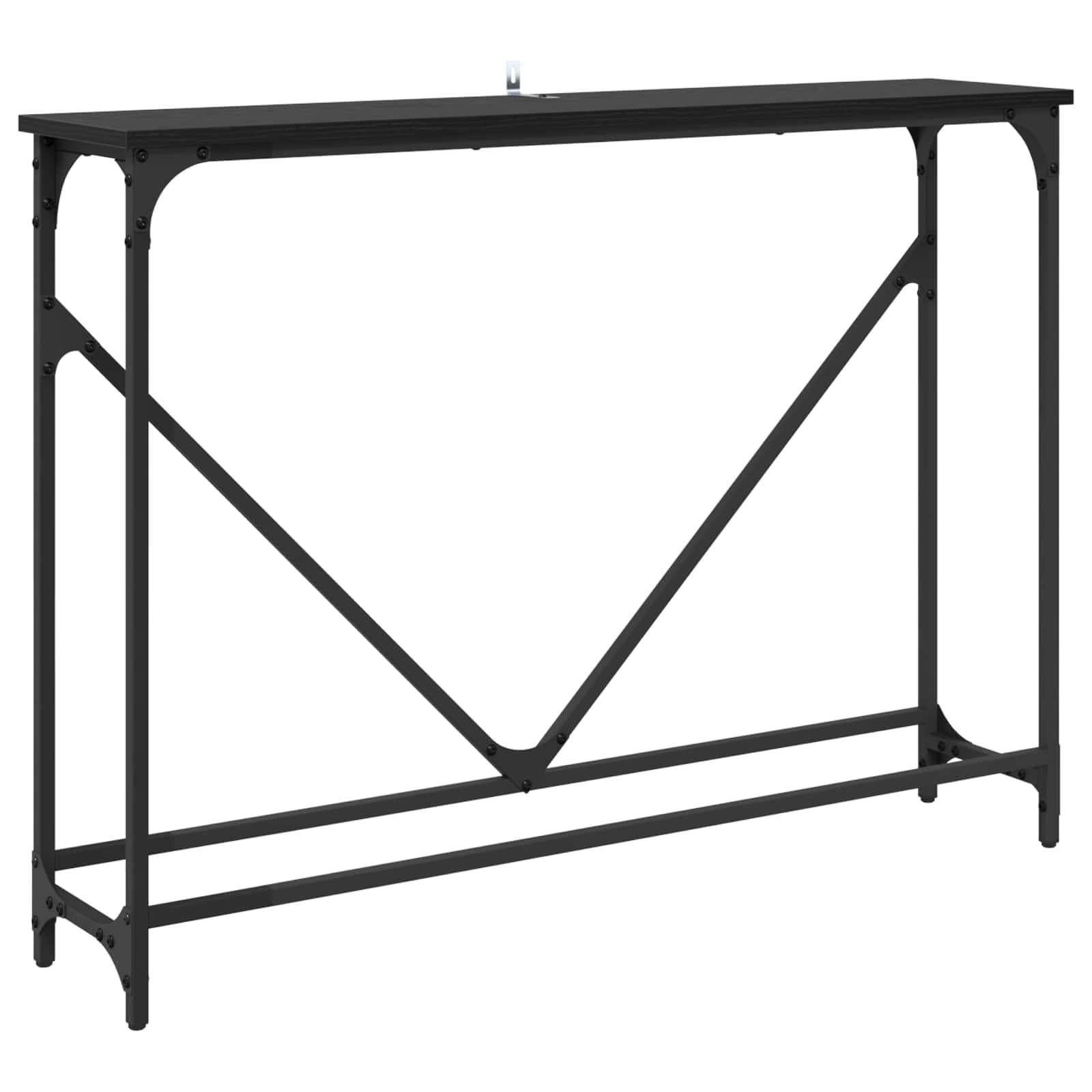 Aparador carvalho preto 102 x 23 x 75 cm derivados de madeira