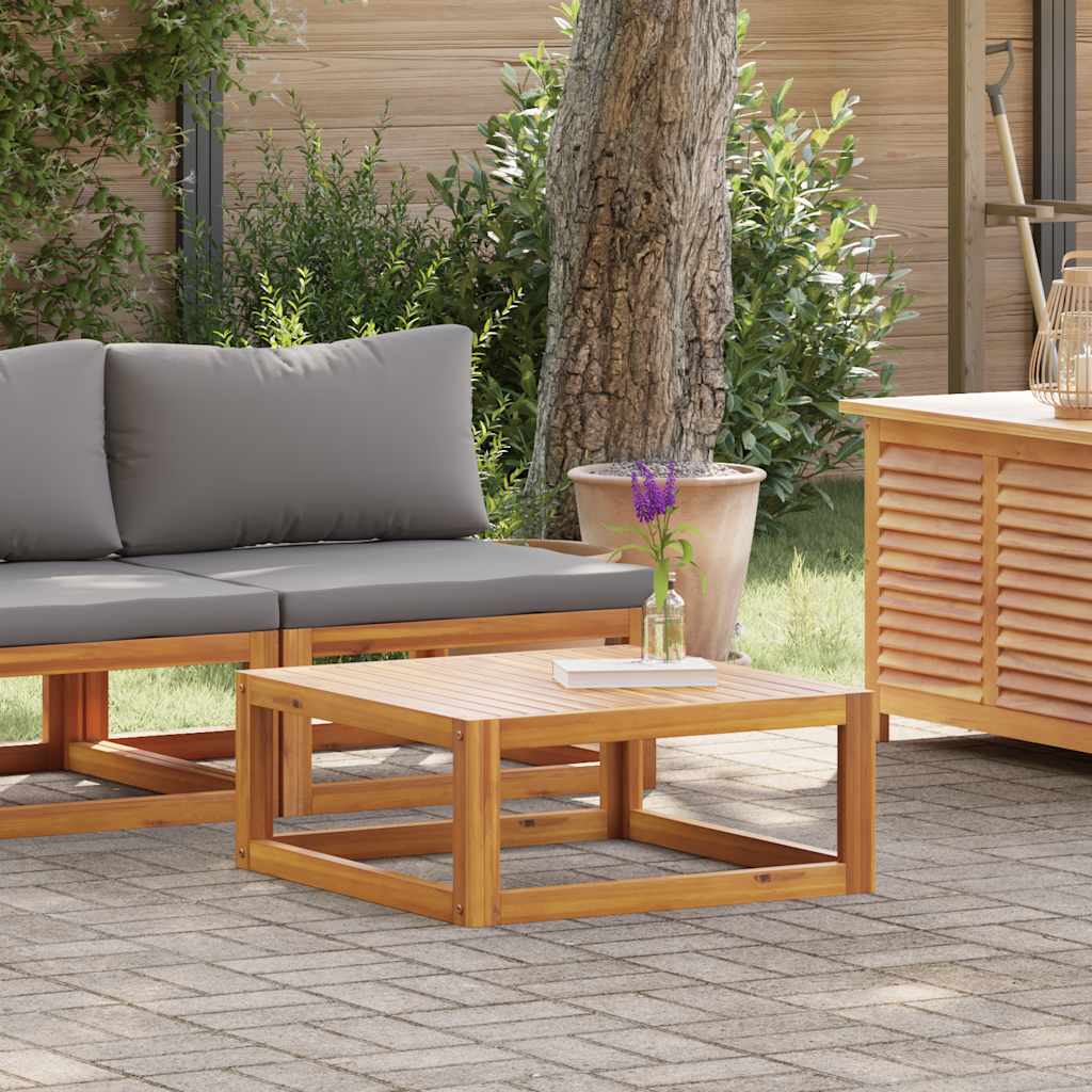 2 Pcs conjunto de sofás de jardim com almofadão acácia maciça