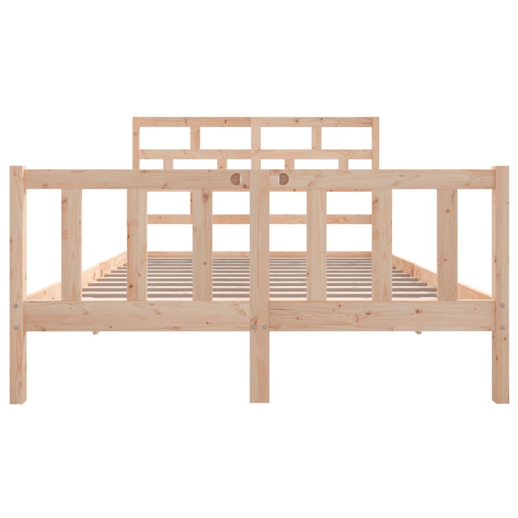 Estrutura de cama 140x200 cm pinho maciço