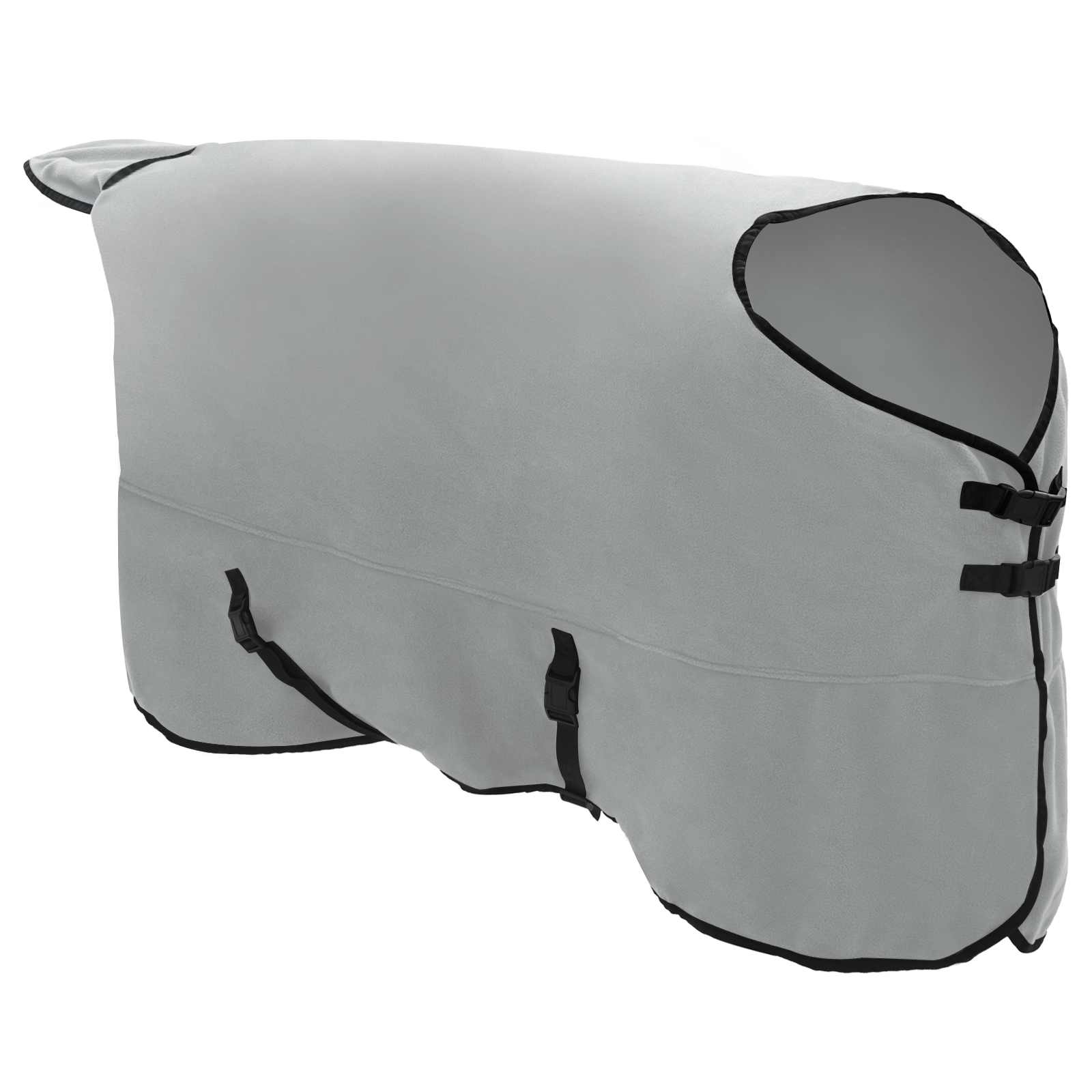 Cobertor de cavalo cinza claro total e rosa 125 cm poliéster