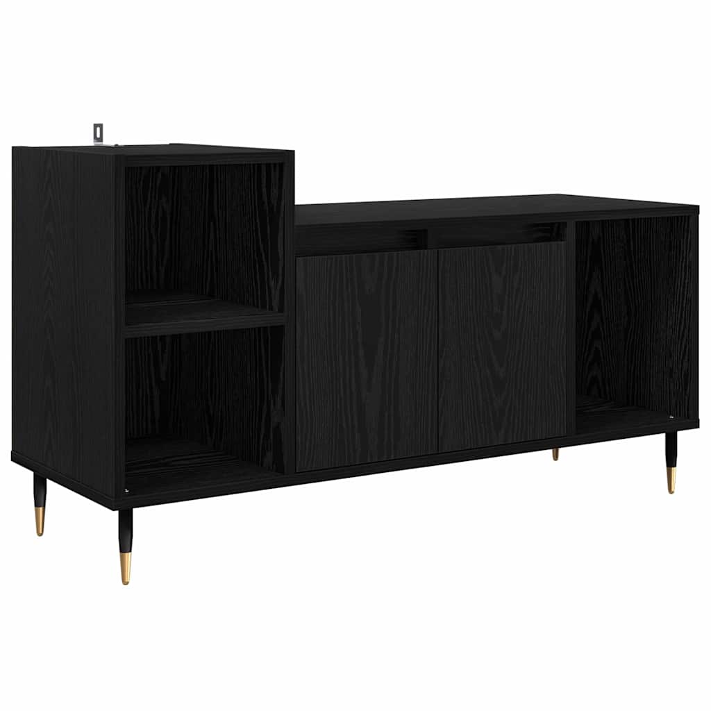 Gabinete para TV 100 x 35 x 55 cm carvalho preto