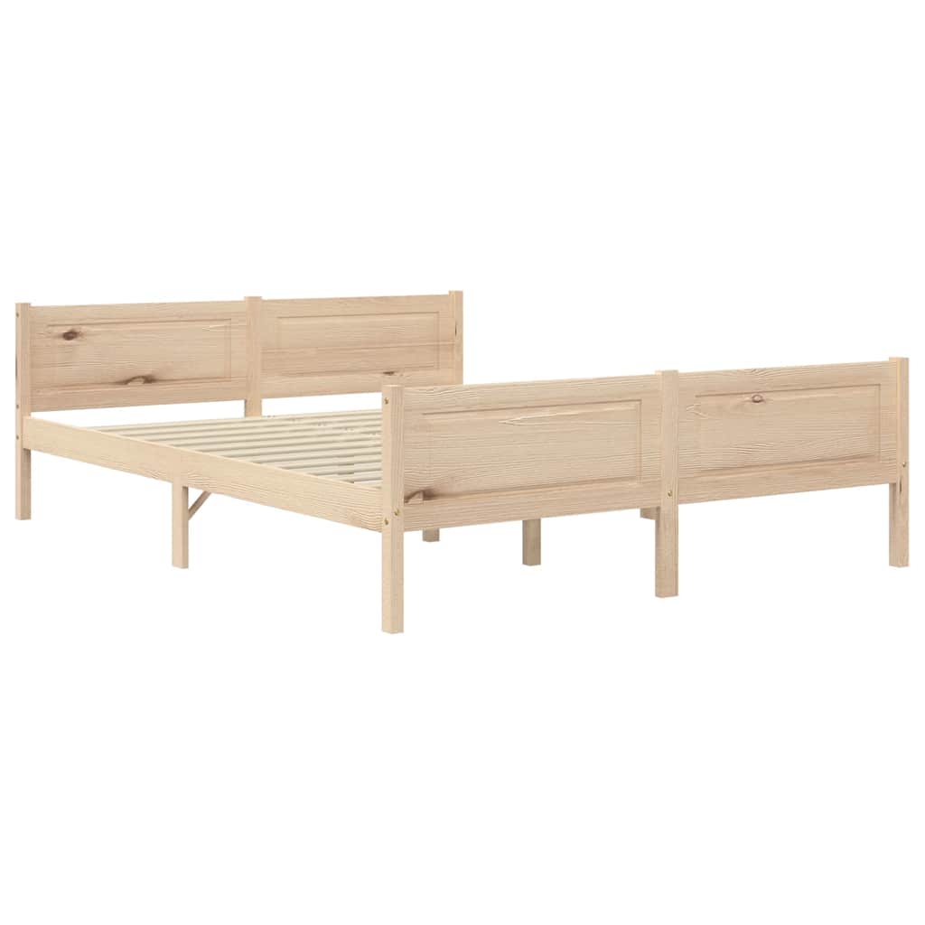 Estrutura de cama 120x200 cm pinho maciço