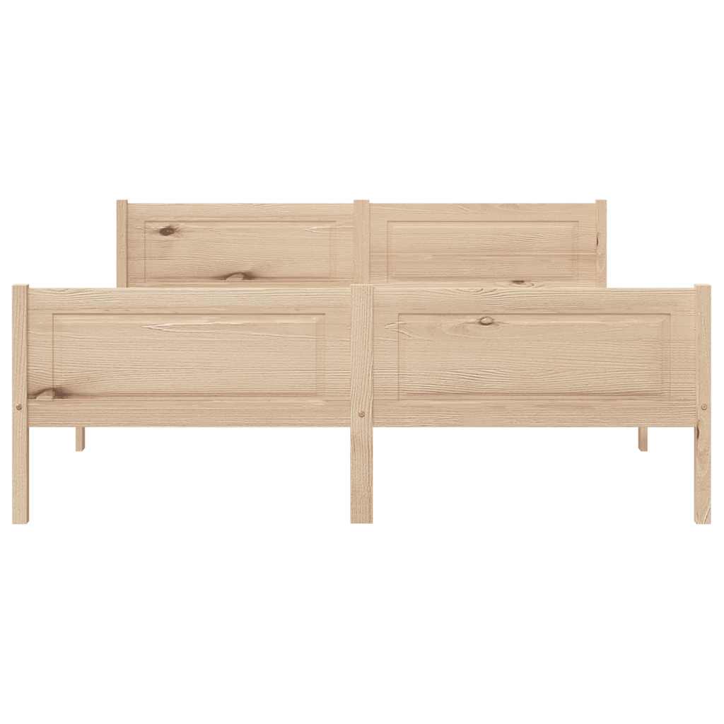 Estrutura de cama 120x200 cm pinho maciço