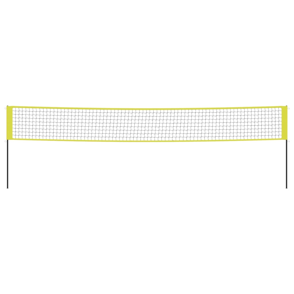 Rede de voleibol 823x244 cm tecido PE amarelo e preto