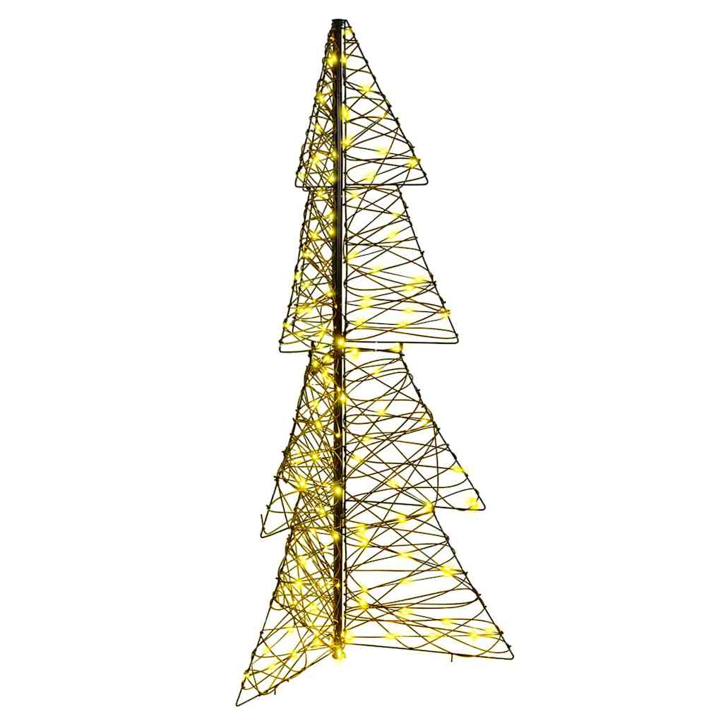 Árvore de natal com 160 leds branco quente 150 cm vime