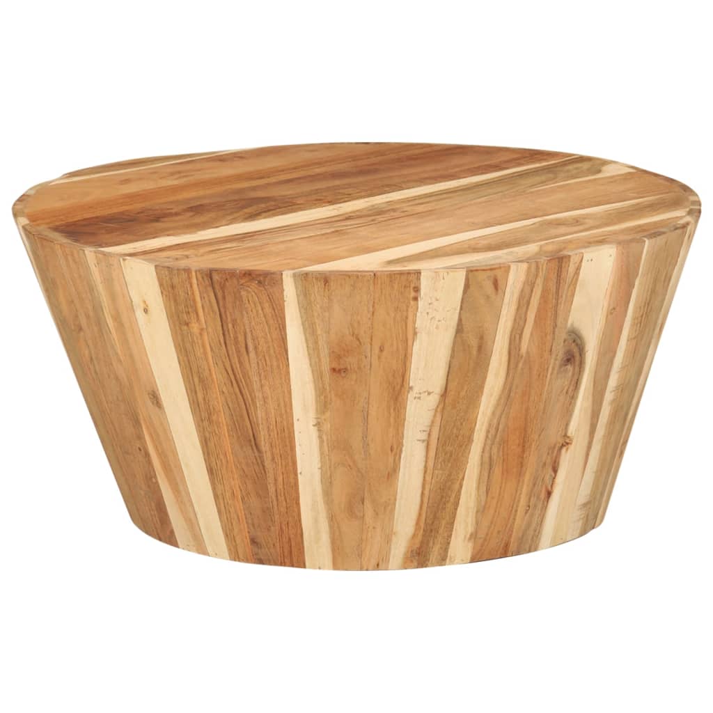 Mesa de centro ø65x31 cm madeira de acácia maciça