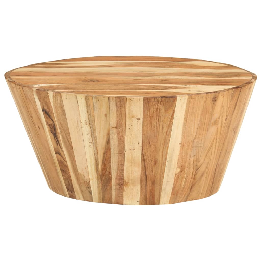 Mesa de centro ø65x31 cm madeira de acácia maciça