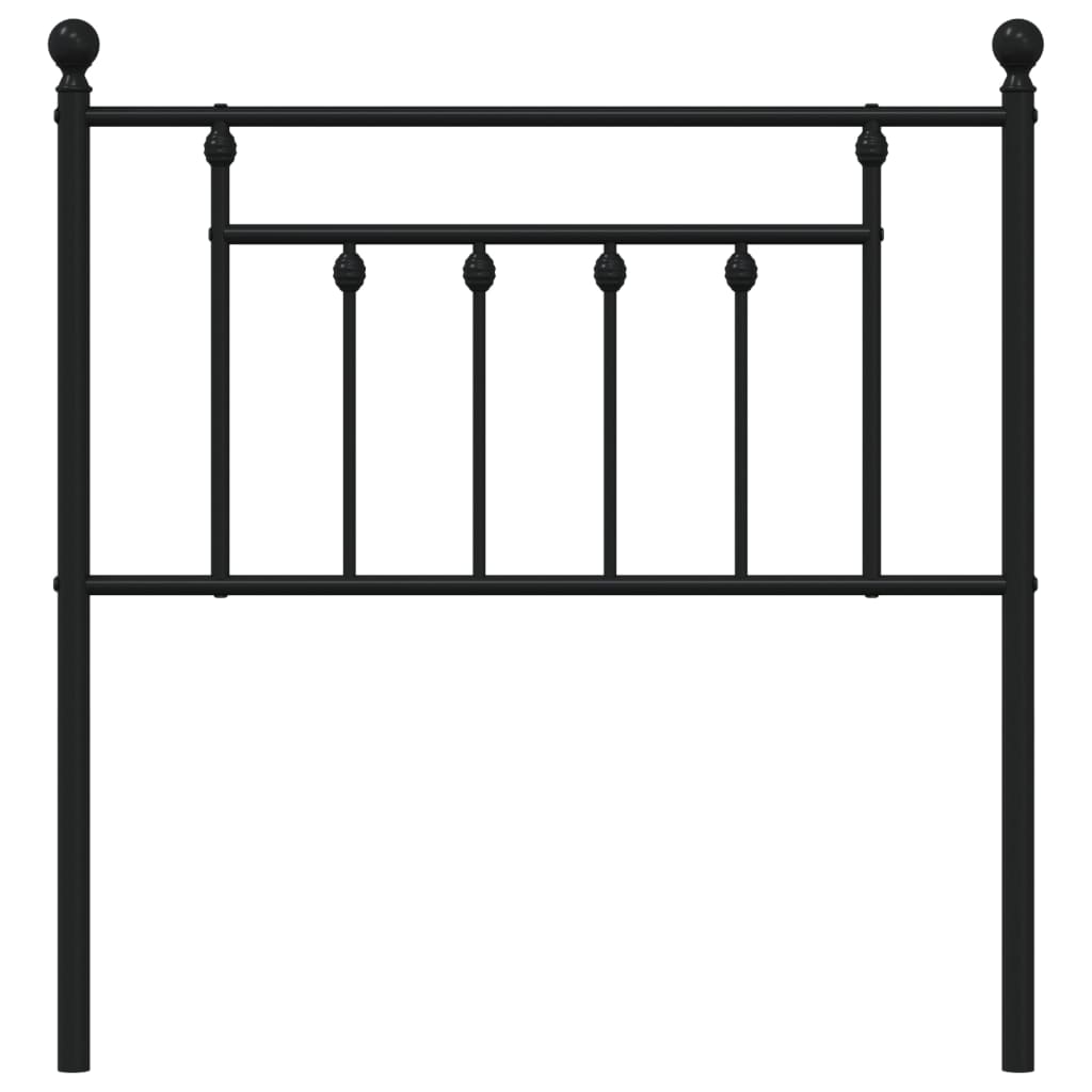 Cabeceira de substituição 80 cm metal preto
