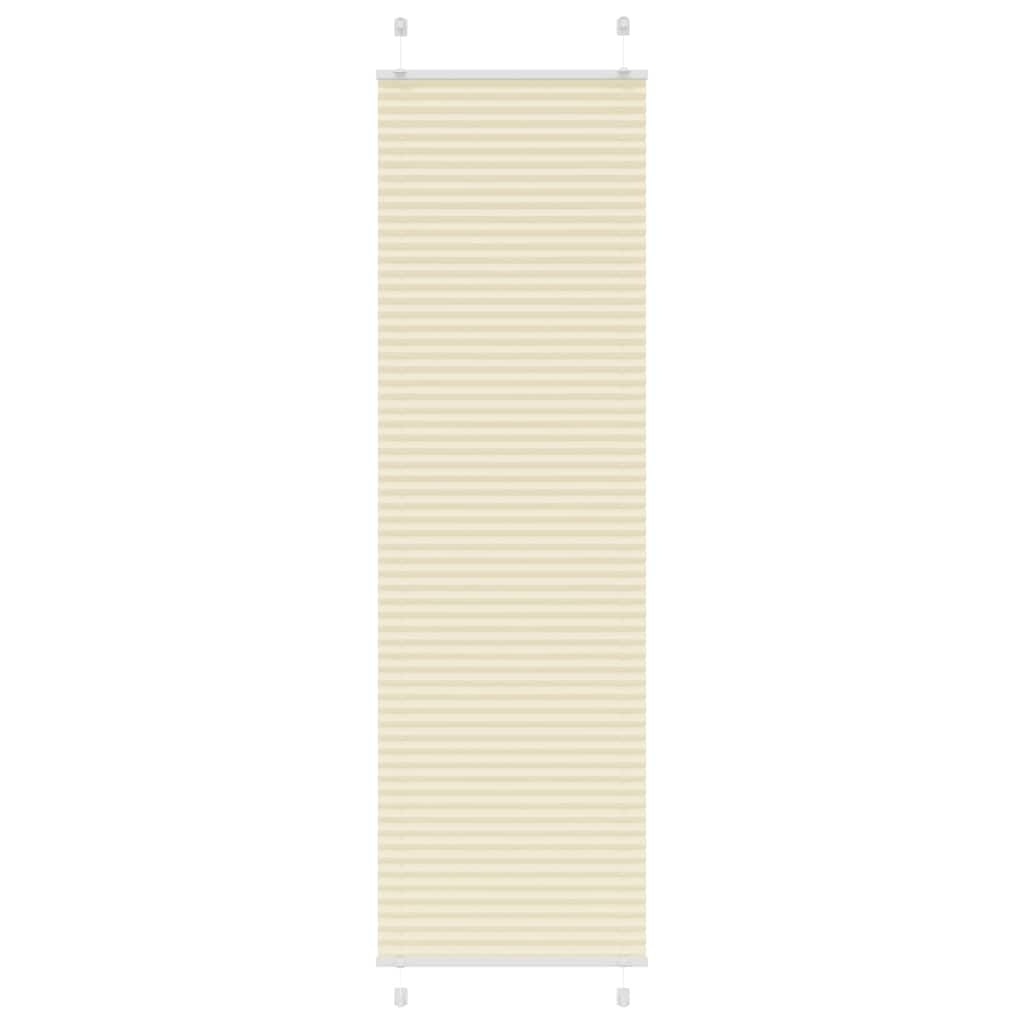 Creme plissada cega 60x200 cm largura tecido 59,4 cm poliéster
