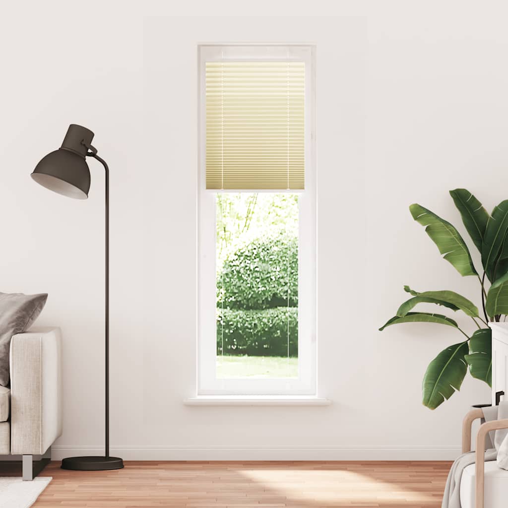 Creme plissada cega 60x200 cm largura tecido 59,4 cm poliéster