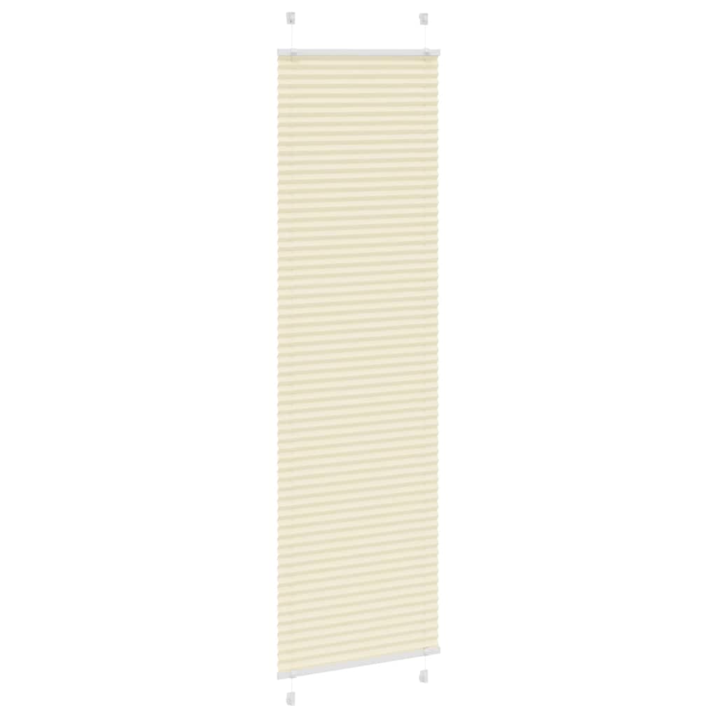Creme plissada cega 60x200 cm largura tecido 59,4 cm poliéster
