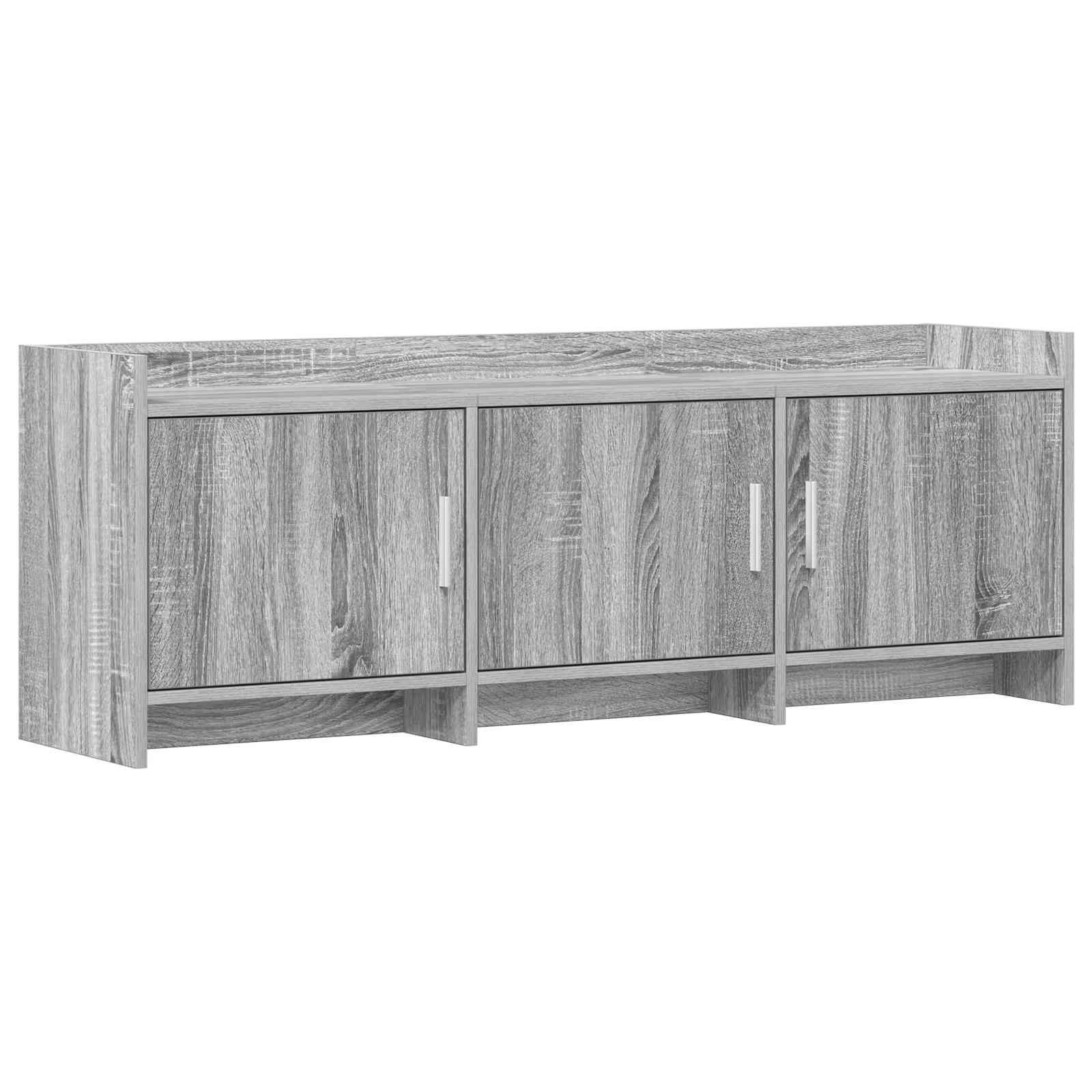 Gabinete para TV 130 x 33 x 47 cm sonoma cinzento