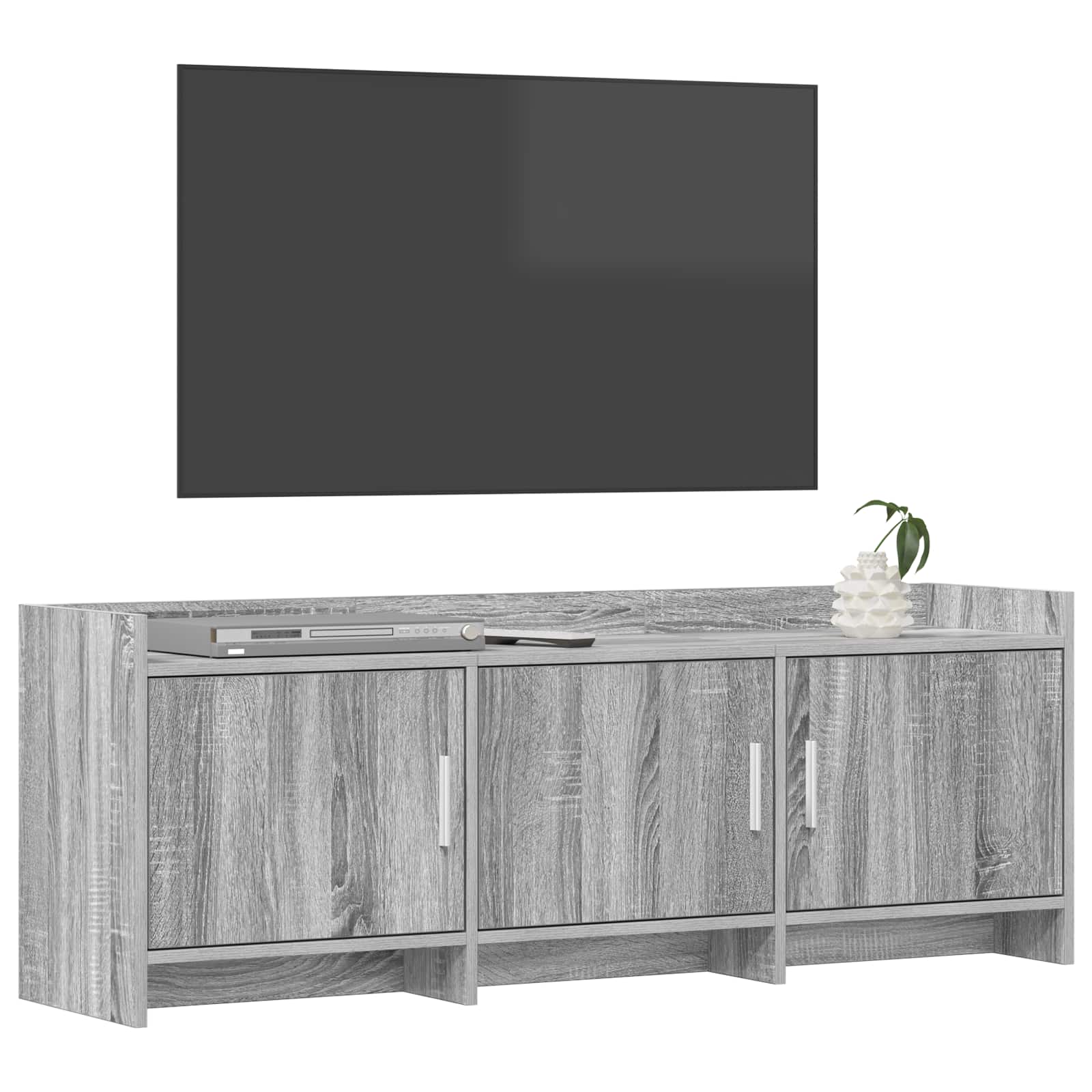 Gabinete para TV 130 x 33 x 47 cm sonoma cinzento
