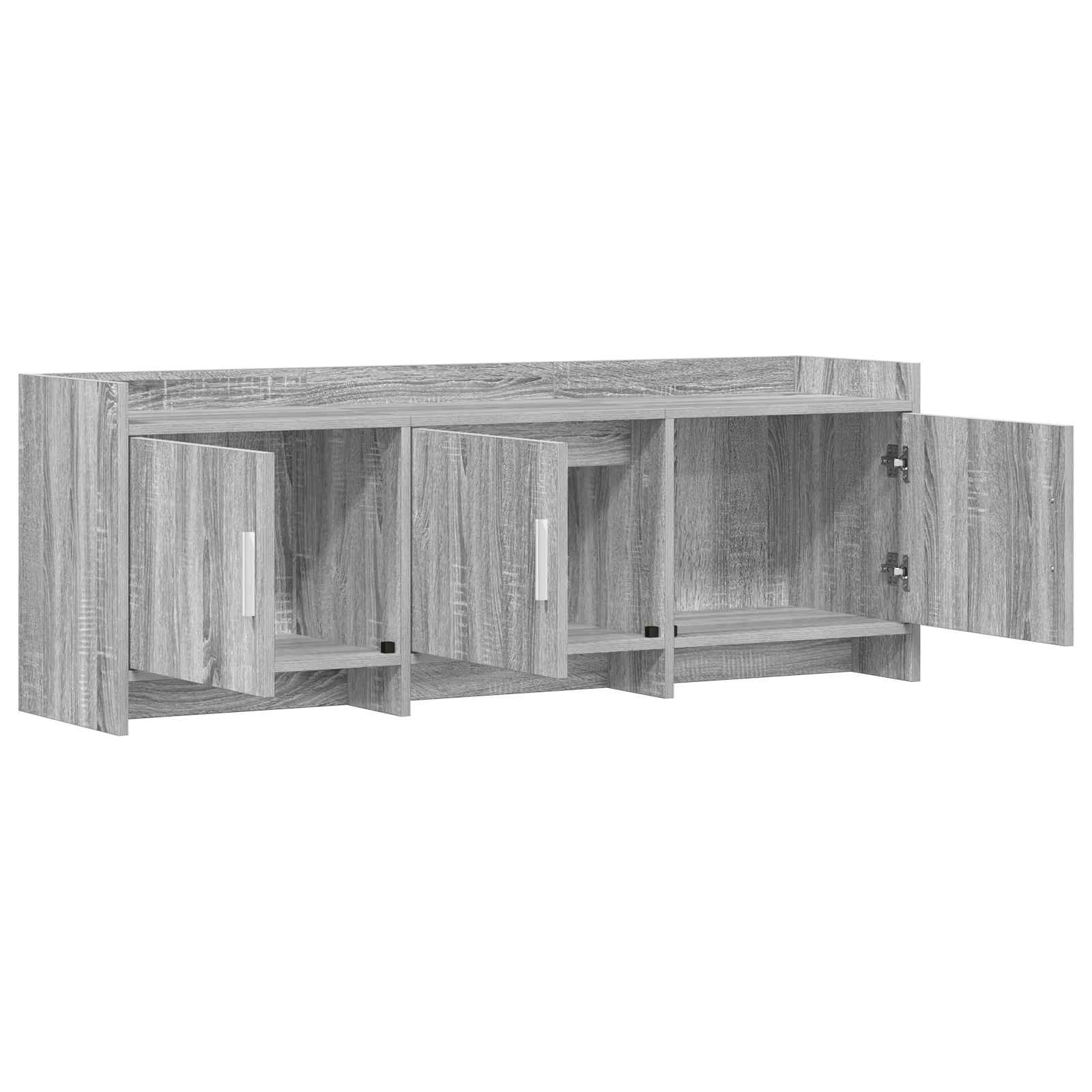 Gabinete para TV 130 x 33 x 47 cm sonoma cinzento