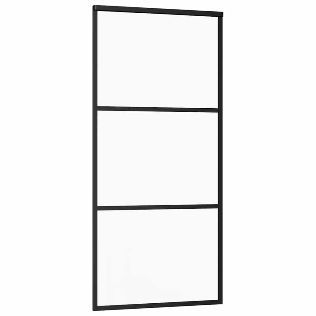Porta deslizante c/ conj. ferragens 76x205cm vidro esg/alumínio