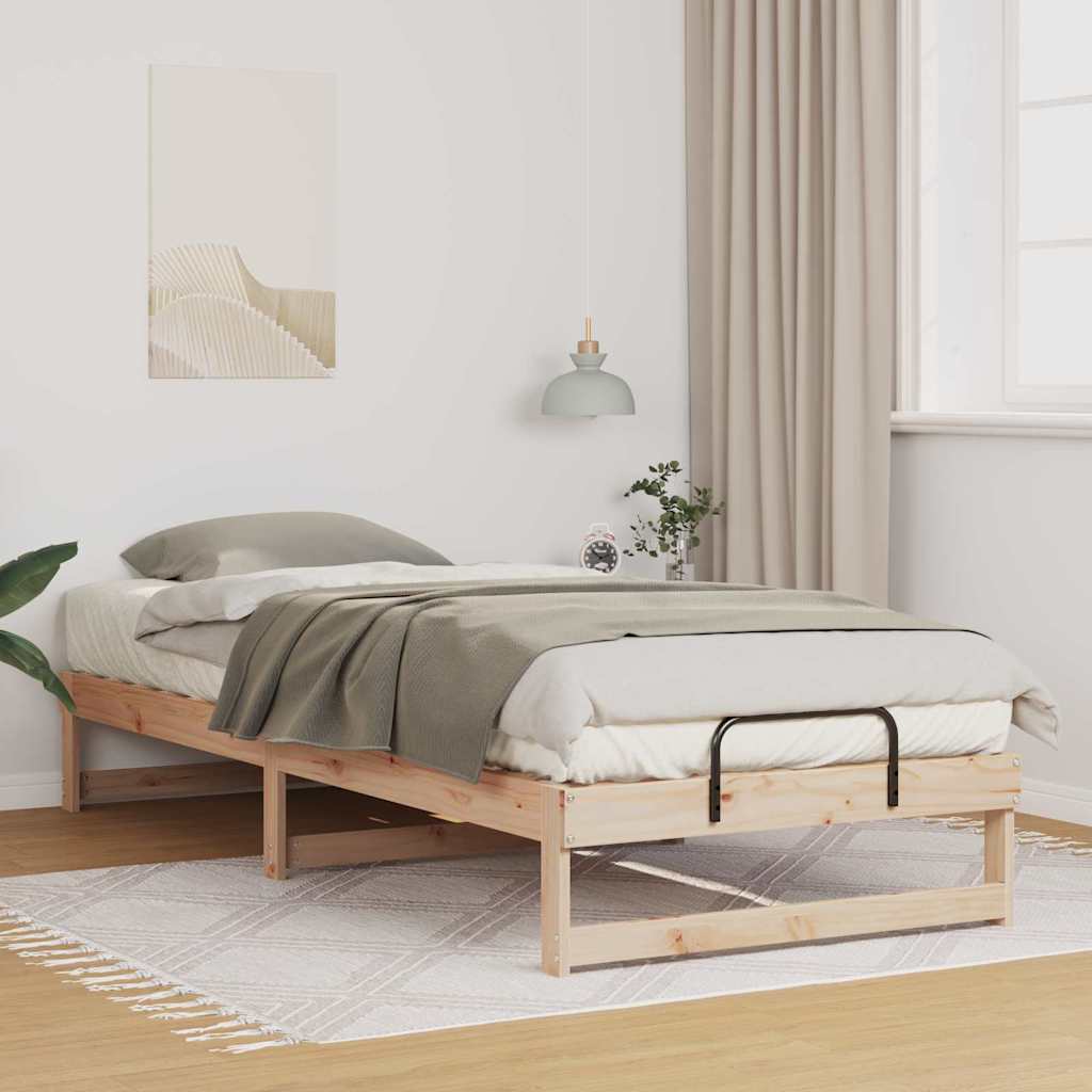 Estrutura da cama castanho 80 x 220 cm