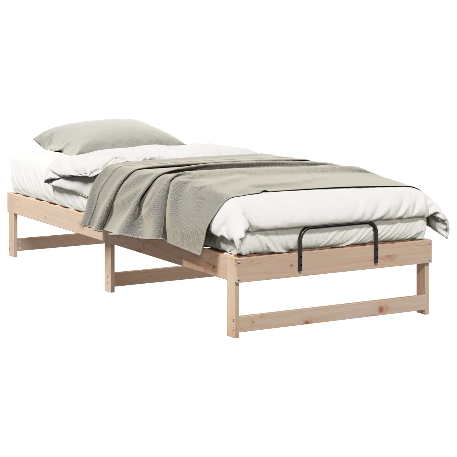 Estrutura da cama castanho 80 x 220 cm