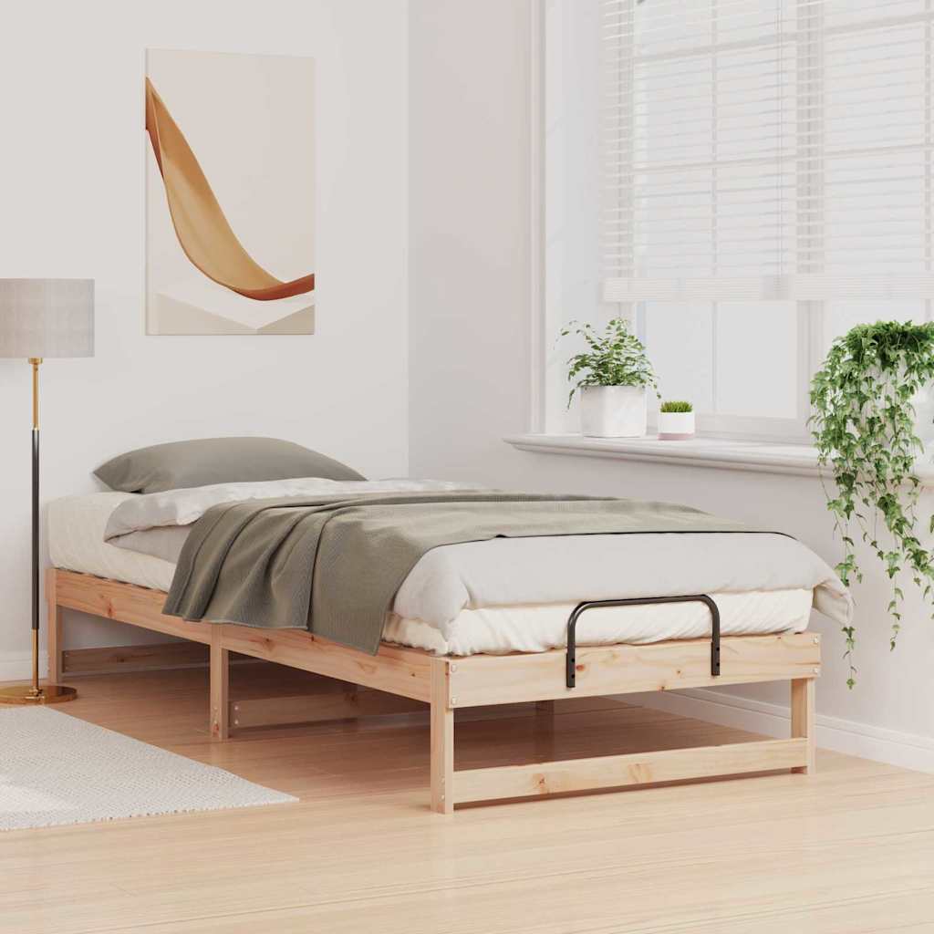 Estrutura da cama castanho 80 x 220 cm