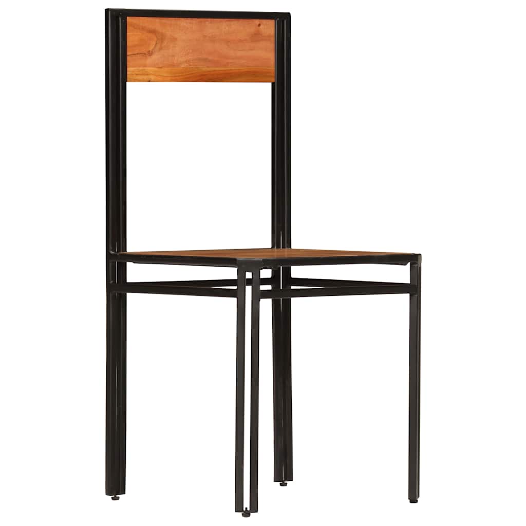 Cadeiras de jantar 4 pcs madeira de acácia maciça