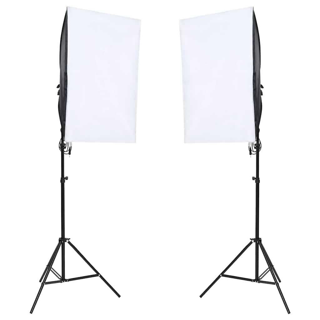 Kit de estúdio fotográfico com conjunto de iluminação e fundo