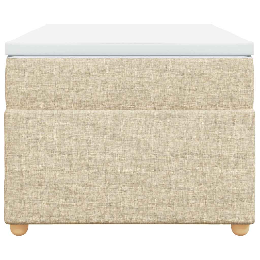 Cama com molas/colchão 100x200 cm tecido cor creme