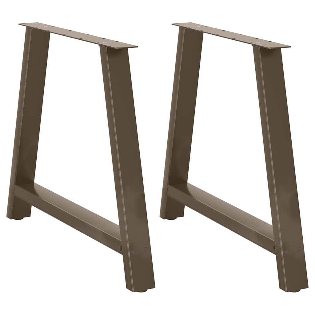 Pés de mesa de jantar em formato a, 2 peças, 100x(72-73) cm, aço