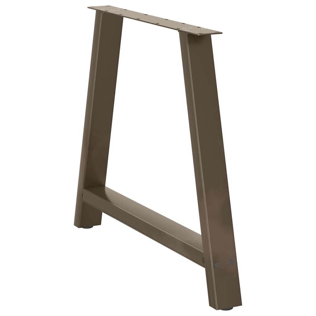 Pés de mesa de jantar em formato a, 2 peças, 100x(72-73) cm, aço